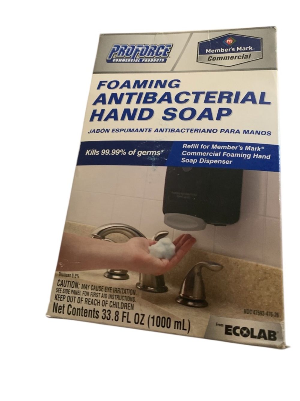 ProForce‎ Commercial Foaming Soap Refill **No Dispenser  Exp 2016